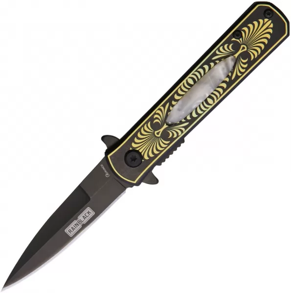 Albainox Rainblack Linerlock A-O knives ABX18502A