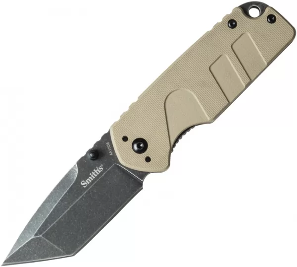 Smiths Campaign Linerlock Desert Tan sharpeners AC50986