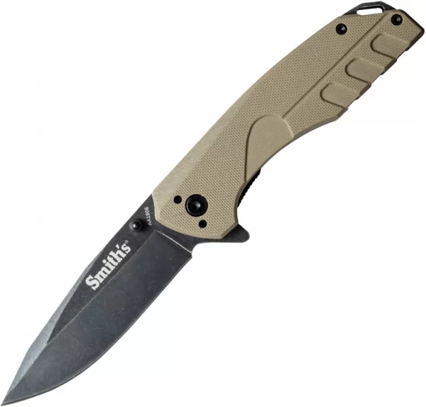 Smiths Battle Plan Linerlock Tan sharpeners AC50995
