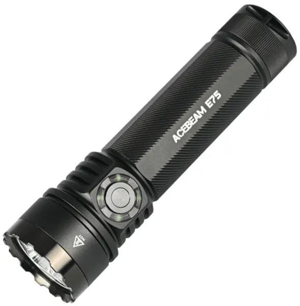 ACEBEAM E75 Flashlight Black Nichia ACBE75BLKN