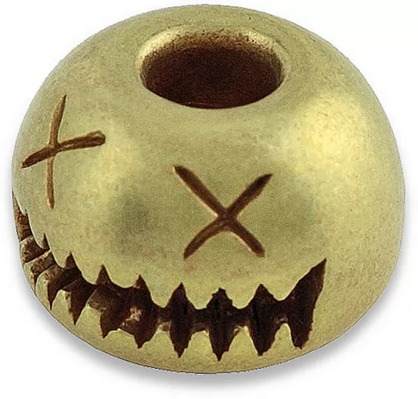 AuCon Smiley Bead Brass ACN005B