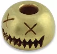 AuCon Smiley Bead Brass - ACN005B