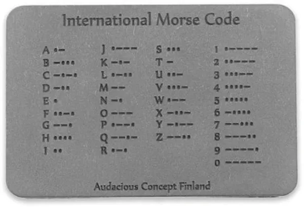 AuCon Morse Code Patch Ti ACN800303