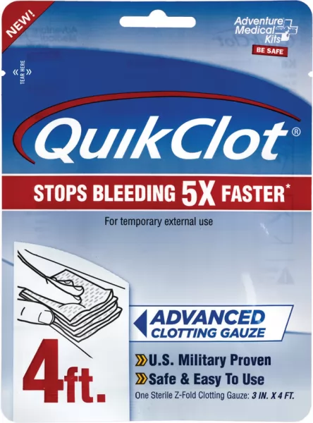 Adventure Medical QuikClot Gauze 3x48 outdoor gear AD0026
