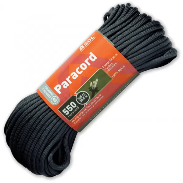 Adventure Medical 550 Paracord 100ft Black outdoor gear AD01401740