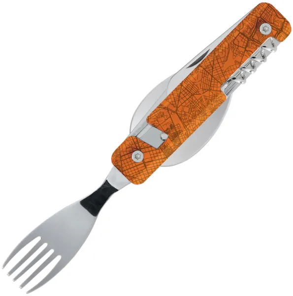Akinod 13H25 Folding Cutlery Set Org AKI02M00016