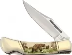 Alaska Scrimshaw Connection Bear Lockback - ASC1