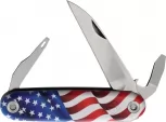 American Service Knife Alchesay Folder Whar Flag - ASK003FLG