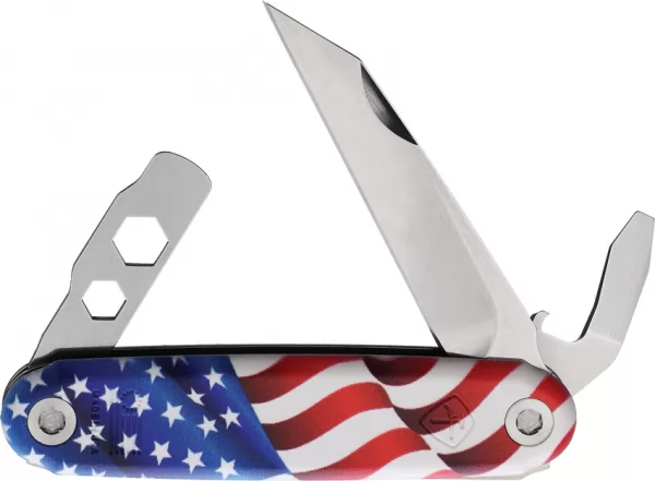 American Service Knife The Iron Sides Folder Seax Flg ASK004FLG