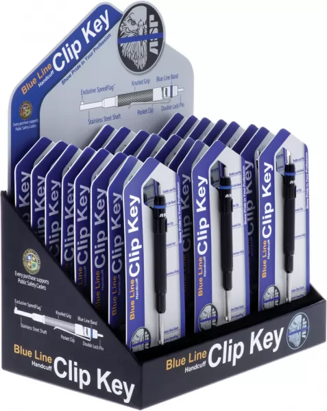 ASP Blue Line Clip Key Display self defense ASP81925