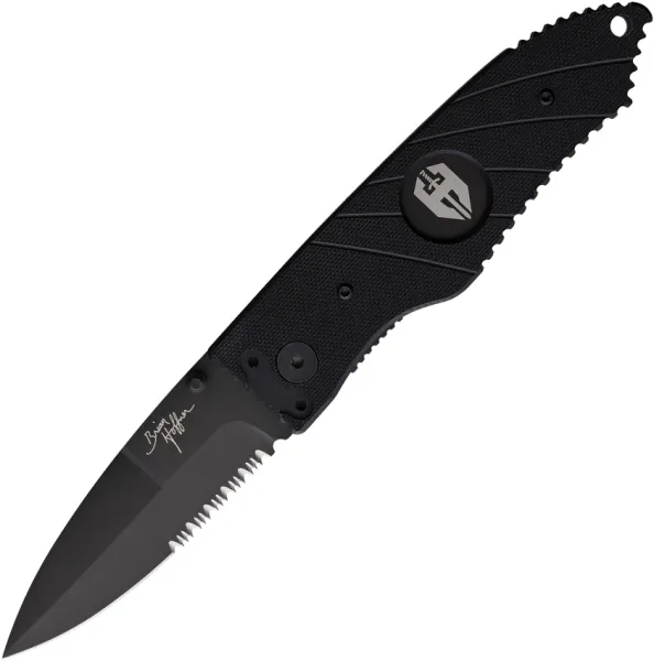Hoffner Knives Snap Linerlock Double Black ATA24