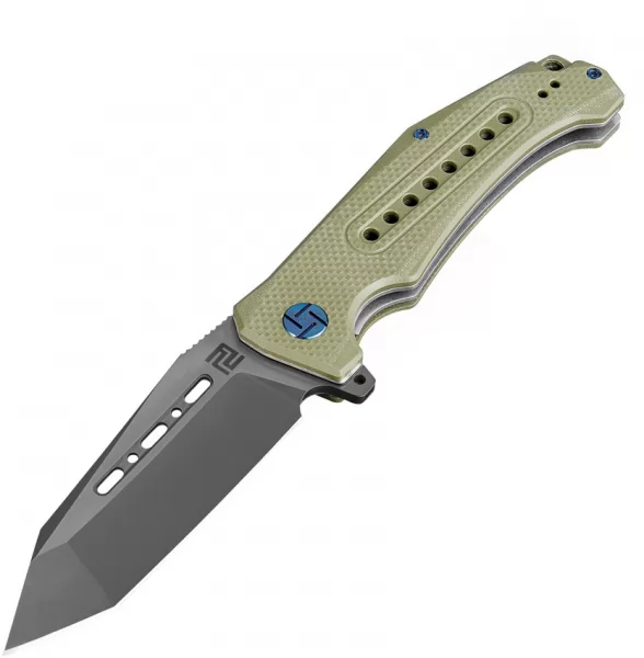 Artisan Jungle Linerlock D2 Green ATZ1705PBBGN