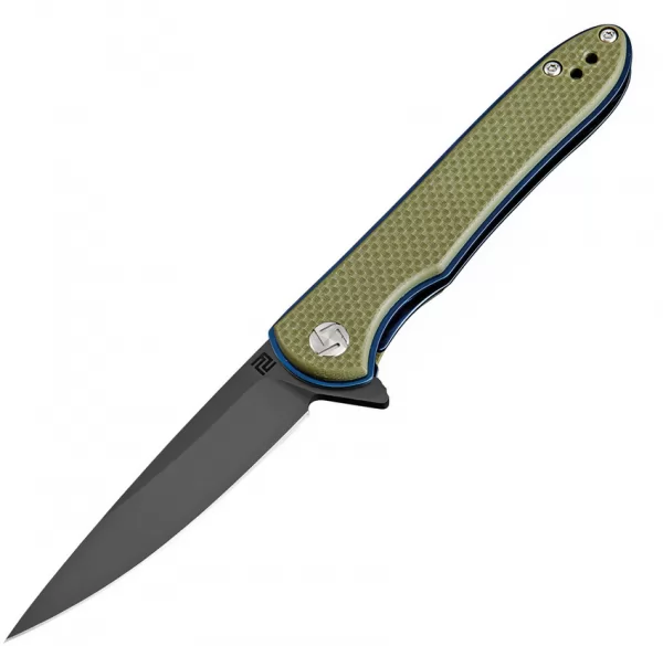 Artisan Shark Linerlock D2 Green ATZ1707PBGN