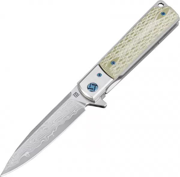 Artisan Classic Linerlock Damascus ATZ1802GDGN