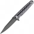 Artisan Virginia Linerlock D2 Blk/Wht - ATZ1807PBBW