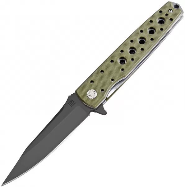 Artisan Virginia Linerlock D2 Green ATZ1807PBGNF