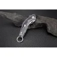 Artisan Cobra Linerlock Black-White D2 ATZ1811PBGC