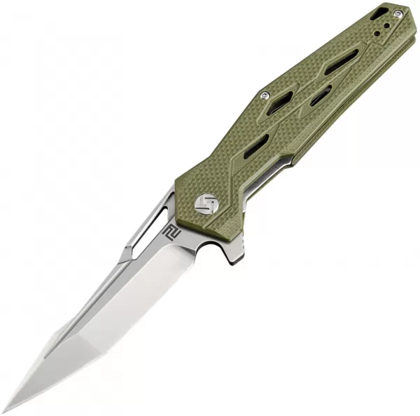 Artisan Bomardier Linerlock Green D2 ATZ1812PSGN