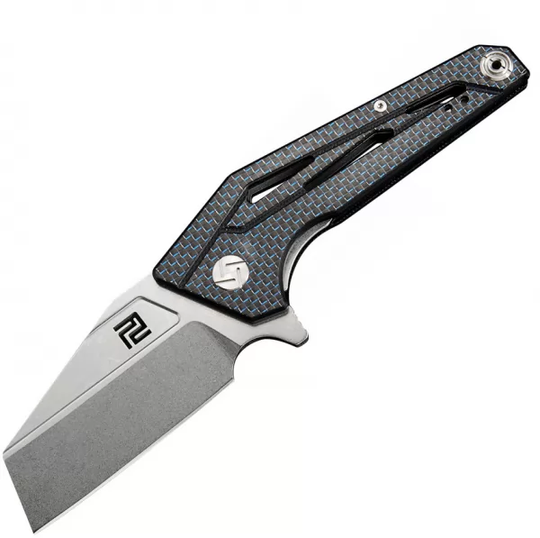 Artisan Ravine Linerlock D2 Blue CF ATZ1819PCFB