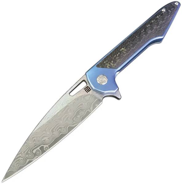 Artisan Archaeo Framelock Blue Dam ATZ1821GDBU