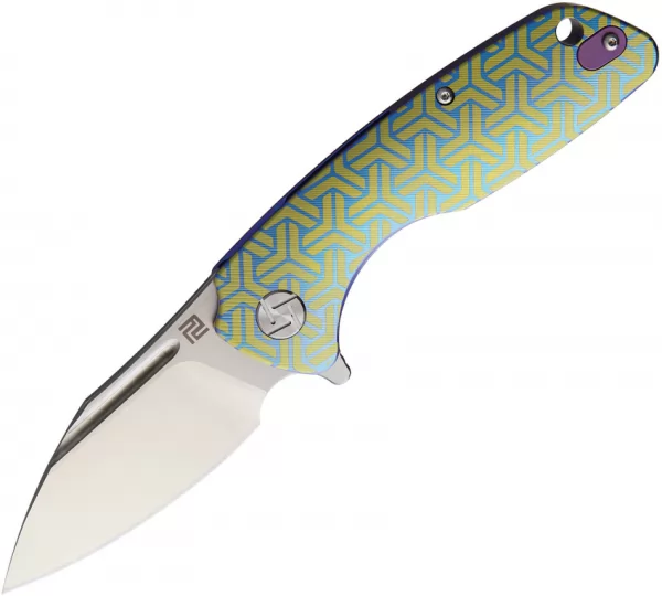 Artisan Wren Framelock Blue-Gold ATZ1825GBU02