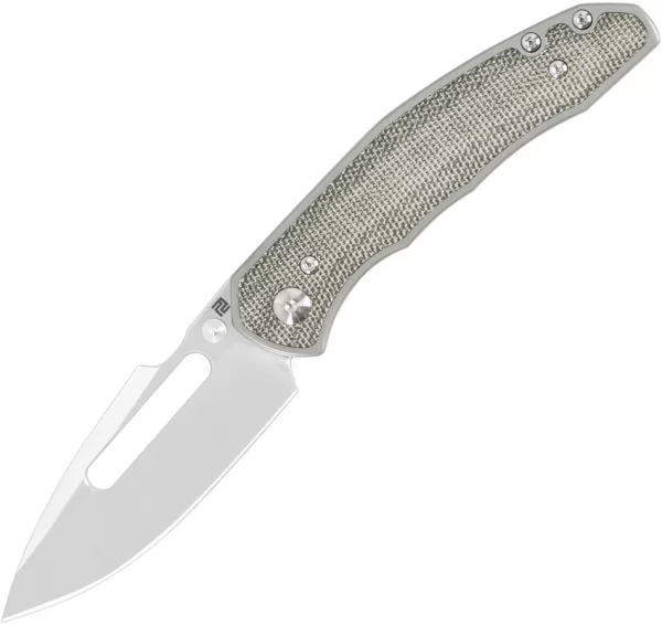 Artisan Boa Framelock Green Micarta ATZ1862GODG