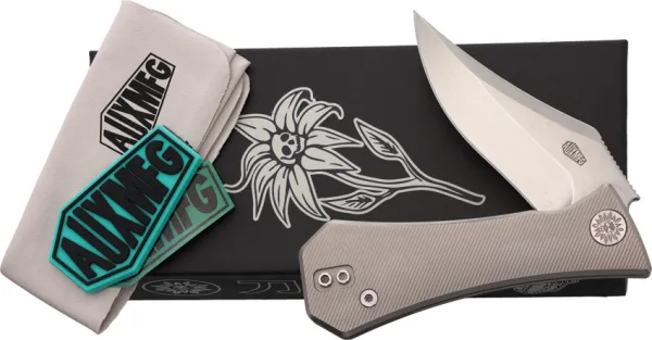 Auxiliary Manufacturing Pocket Bowie Framelock Ti AUX002TIBW