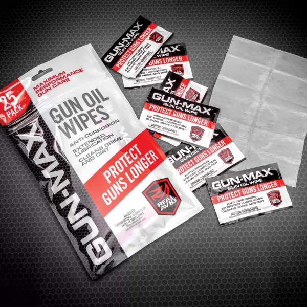 Real Avid Gun-Max Oil Wipes AVGMW25