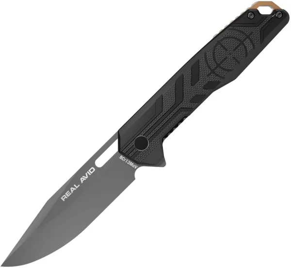 Real Avid RAV 7 Linerlock A-O Black AVRAV7