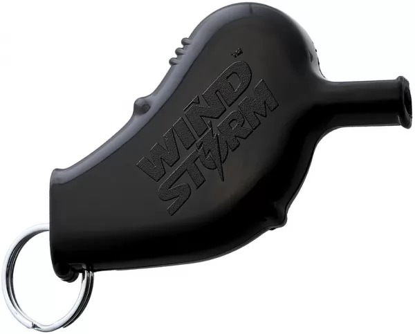 All Weather Windstorm Safety Whistle Blk storm whistles AW6BK