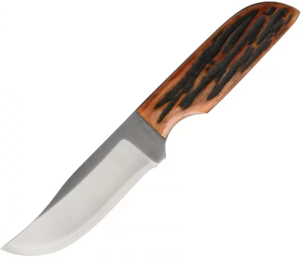 Anza Fixed Blade Amber Bone knives AZLBKAJB