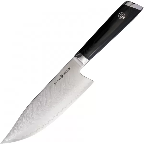Mattia Borrani Cutlery Bowie Chef 7in Damascus B087A
