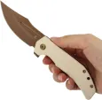 Tenable Knives Orion Linerlock CNC Ivory B1089C5
