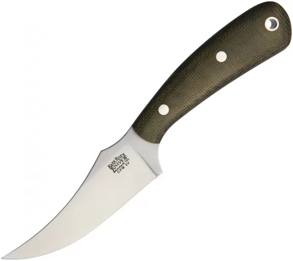 Bark River Fingerling Green Canvas knives BA01052MGC