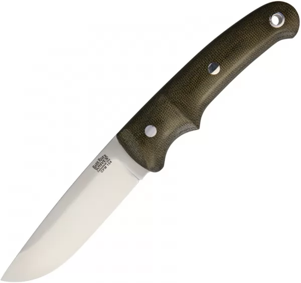 Bark River Drop Point Hunter Green CPM154 knives BA02157MGC