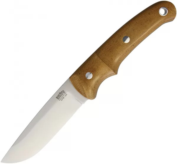 Bark River Drop Point Hunter Natural CPM knives BA02157MNC