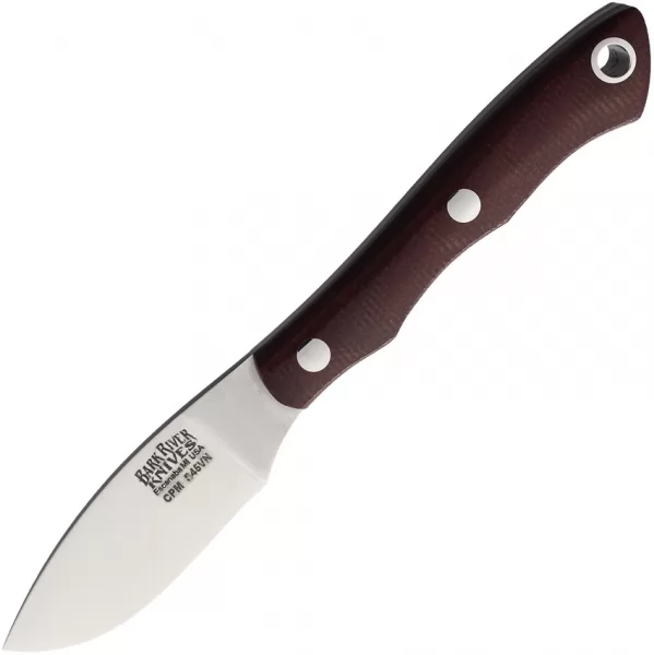 Bark River Micro Canadian S45VN Burgundy knives BA03070MBU