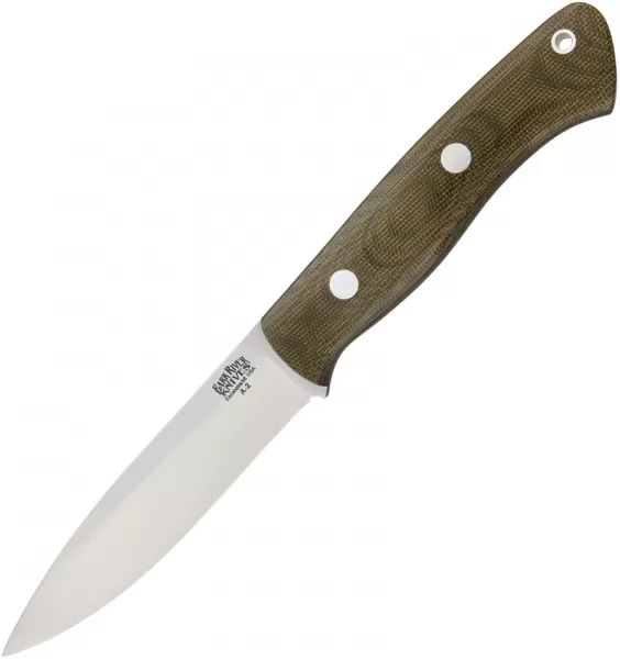 Bark River Aurora Green Canvas knives BA06115MGC