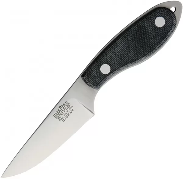 Bark River Caper Necker Black Micarta knives BA07072MBC