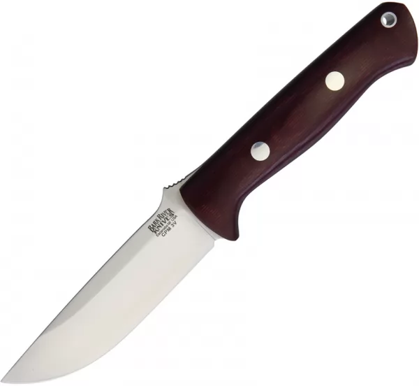 Bark River Bravo-1 Burgundy Micarta knives BA07121MBU