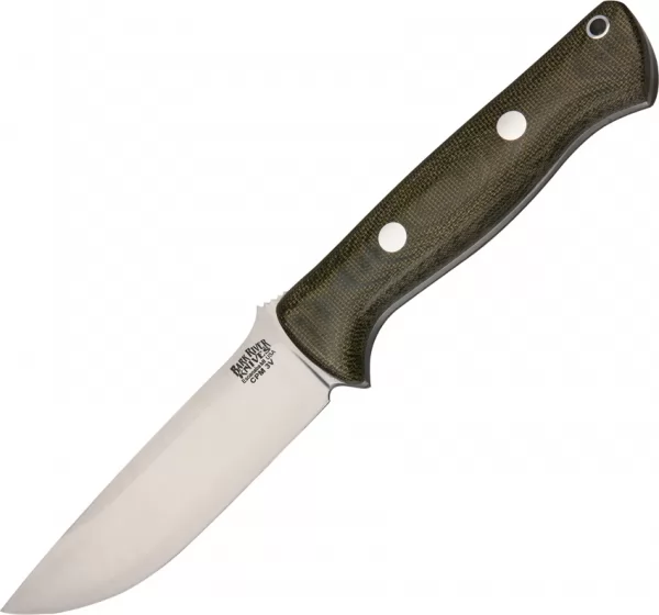 Bark River Bravo 1 LT Green Canvas knives BA07126MGC