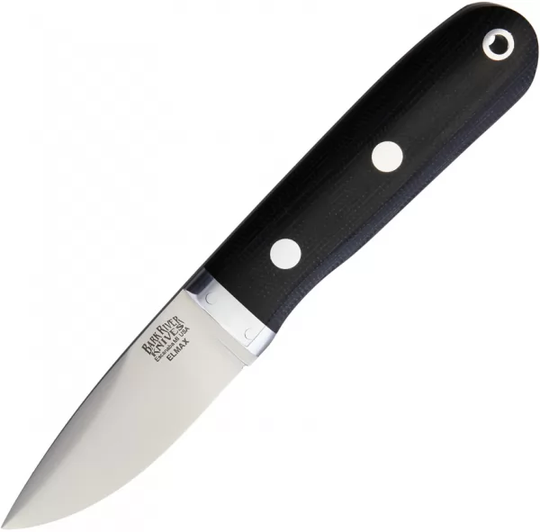 Bark River City Knife Elmax Black Canvas knives BA14140MBC