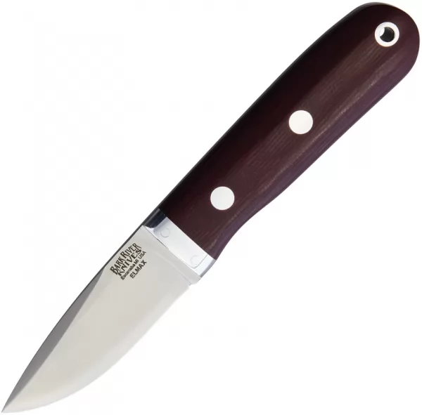 Bark River City Knife Elmax Burgundy knives BA14140MBU
