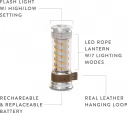 Barebones Living Edison Light Stick Aluminum BARE137
