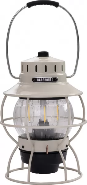 Barebones Living Railroad Lantern Vintage White BARE180