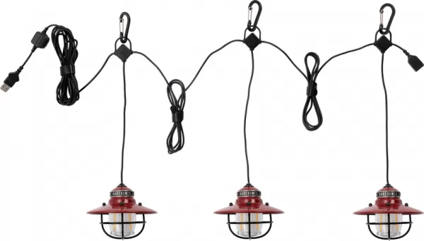 Barebones Living Edison String Lights Red BARE267