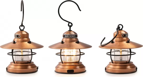 Barebones Living Edison Mini Lantern Copper 3pk BARE278