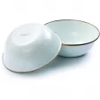 Barebones Living Enamel Bowl Set Eggshell BARE390
