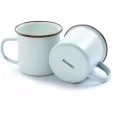 Barebones Living Enamel Cup Set Eggshell BARE393
