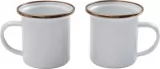 Barebones Living Enamel Espresso Cup Eggshell - BARE394